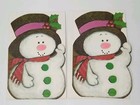 Christmas Snowman Greeting Card Original Envelope Hallmark Set Of 2 1960s Unused