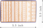 Lace Design Wood Rubber Stamps Set Of 10 For Diy Craft And Lettering