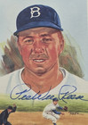 Pee Wee Reese Signed Perez Steele Card-hof-brooklyn Dodgers-psa