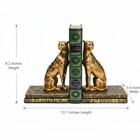 Comfy Hour Wildlife Cheetah Art Bookends  Set Of L r  12  L    4 7  W    8 2  H
