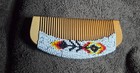 Native American Hand Beaded Hair Comb  Beard Comb By Jean