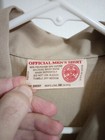 Bsa Boy Scouts Official Men s Tan Shirt Small 14-14 5 Long Sleeve