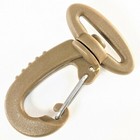 Metallic Swivel-hook inter-locking Nylon Carabiner 1  25mm  web- Made In The Usa
