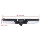 Steel Rear Bumper Assy W  Trailer Rack No Park Sensor Holes F150 2021-2023