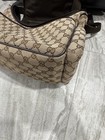Gucci Diaper Shoulder Bag Gg Monogram Canvas Beige 123326
