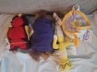 Lot Of 4  Disney Store Beauty And The Beast Mini Bean Bag Plush Beanies Nwt