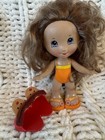Fisher Price Snap N Style Gabriela Doll Brown Hair Violet Eyes Dress Up Y2k