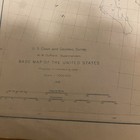 Telegraph Map Of Usa 1896 Perfect Condition