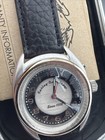 Harley-davidson Harley Headlight Black Dial Leather Strap Watch New In Box Tin