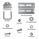 8  Galvanized Swivel Top Bunk Bracket Kit With Hardware For Boat 8 Pack