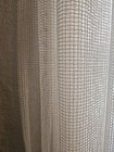 Antique Vtg 1930s Ivory Filet Net Lace Curtain Panel Unique 60  X 85  Art Deco 