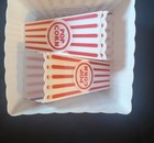 5pc Set Large Retro Popcorn Bowl Tub Container Movie Theater Bucket - Reusable