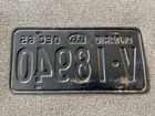 Rare 1965 Ontario Canada License Plate Original Chevy Ford Dodge Nice 