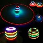 Wood-like Peg-top Hand Spinner Plastic Flash Gyro Toy Gift For Kids As Shown    