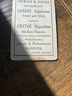 1900   s Rare Back Critic Casket Cigarette Card Pattreioux Animal Scene Rppc Style