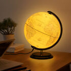 12   Illuminated World Globe Led Light Rotating Education Cartography Map Earth