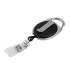 Retractable Reel Pull Key Id Card Badge Tag Clip Holder Carabiner Style 1pcs