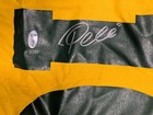 Pele Signed Jersey Soccer Football Brazil Beckett Coa 369