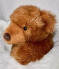 Russ Berrie Great Grizzly Plush Brown Bear Soft Floppy Realistic Stuffed Animal
