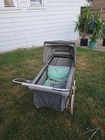 Vintage Baby Carriage Pram Buggy  Collapsible Metal Frame