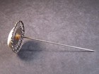 Vintage antique Victorian Carved Cameo Hat Stick Pin