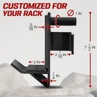 Yes4all J-hooks Barbell Holder For Power Rack - J Hook Weight Rack   Fitness   