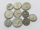 Job Lot Of 10 X Ancient Roman Silver Coins