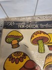 Vintage  Tex-decor Vinyl Decals Mushrooms  d6 