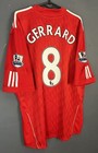Men Fc Liverpool 2010 2011 Steven Gerrard 8 Soccer Football Shirt Jersey Size Xl