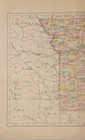 Antique Detailed Copperplate Hand Colored Map Missouri Johnson Cyclopaedia 1897