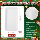 200 Pcs Eboot White Foam Trays For Food Meat