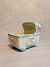 Baby Cradle Planter Vintage 1950s Nursery Pottery Usa Mid Century