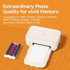 Hprt 4x6 Photo Paper 54 Sheets 1 Ribbon Refill For Hprt Cp4100 cp4000l cp6000