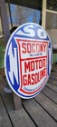 Socony Motor Gasoline Porcelain Sign 