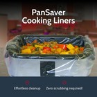 Pansaver Cooking Liners - Disposable Electric Roasting Pan 1 Pack  Silver 