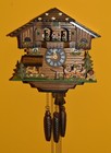Vintage German Black Forest Musical 3 Weight Cuckoo Clock 