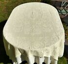 Table Linens Lot  16  Pieces Napkins Runners Tablecloth Vintage Needle Punched