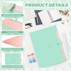 Expanding File Folder  8 Pockets Accordion File Organizer  A4 Letter Size Green