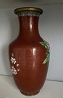 Chinese Cloisonne Enamel Vase - Floral Pattern - Great Condition