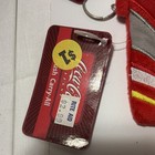 Coca-cola Lot Of 2 Plush Carry-all Zip Pouches W  Key Ring 2001 Red