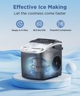 Cowsar Ice Maker  Portable  Self-cleaning  26 5lbs 24hrs  9 Ice Cubes In 6 Mins