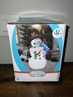 Gemmy 6 Ft Airblown Inflatable Christmas Animated Shiver Shakes Snowman Tested
