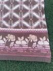 Depression Era Esmond Mills Fold Over Camp Blanket Southwest Reversible 73x150   