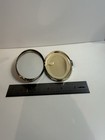 Vintage Silver Tone   Reinstones Compact W  Mirror Beautiful - 249