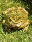 Vintage Arnels Large Xl Ceramic Frog Toad Garden Decor Green Figurine Statue