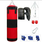 Heavy Boxing Punching Bag Training W  Gloves Bandages Kicking Mma Workout Empty