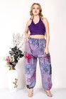 Women s Casual Printed Patchwork Loose Fit Cotton Harem Pant Mix Wholesale Lot
