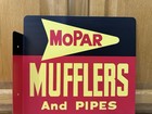 Mopar Mufflers Flange Sign Double Sided Pipes Chrysler Vintage Style Wall Decor