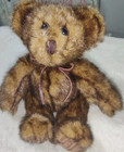 First   Main Minky Teddy Bear Plush Brown Corduroy Feet Stuffed Animal Toy 