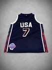 Kevin Durant Signed Autographed 2024 Usa Olympic Jersey Bas Coa Paris Gold